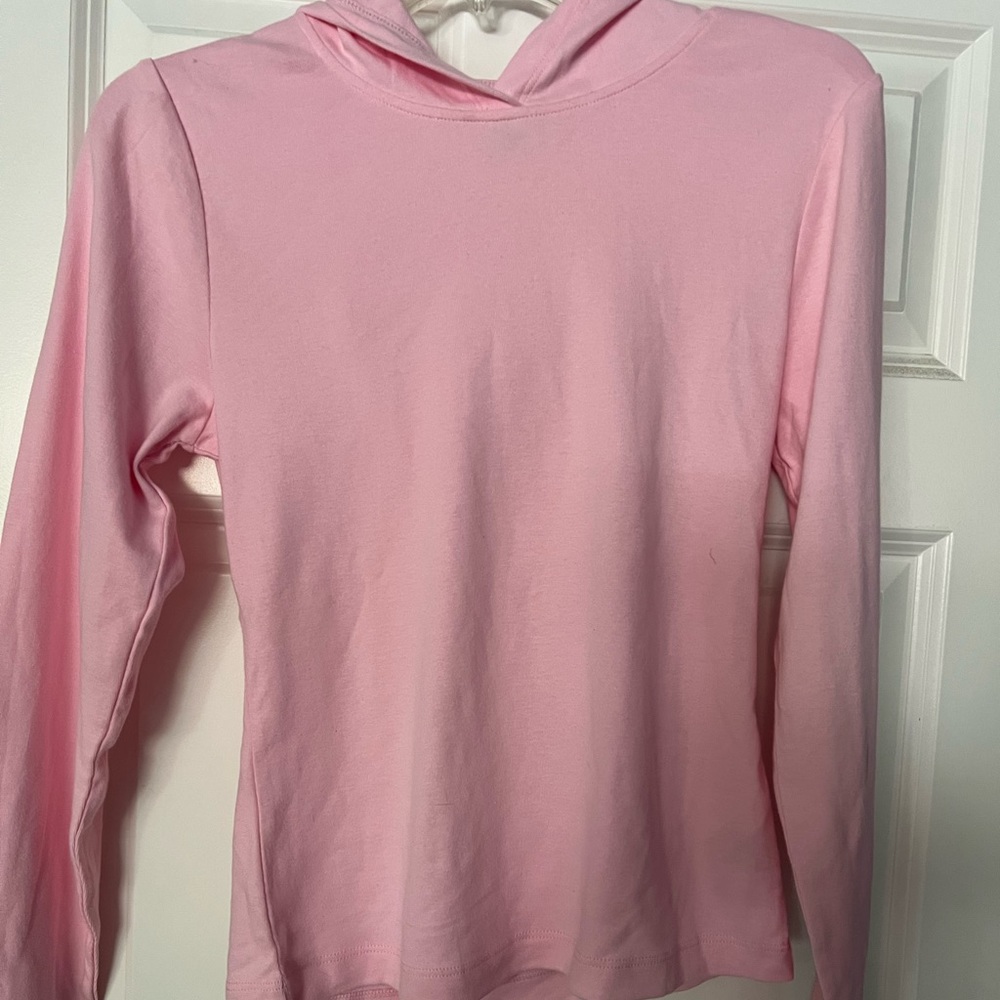 Plains pink kids long sleeve hoodie Xl - Picture 2 of 2